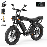 AliExpress NONE Electric Bike 750W Motor 48V15AH Removable Battery Electric Bicycle 20*4.0 Inch All Terrain Fat Tire Off-Road E-bike