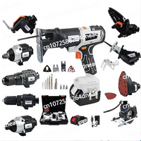 Cordless Brushless Screwdriver Multitool Impact Drill Wrench Chain Circular Reciprocating Saw Sander Multitool