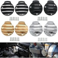 For Triumph Bonneville Bobber Black Thruxton 1200/R Speedmaster 2018-2022 T120 2016 2017 2019 2020 Ribbed Throttle Body Covers