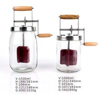 1.5L Butter Mixer Machine Food Grade Butter MixerGlass Bottle