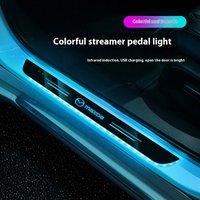 For Mazda 2 3 6 Axela Atenza CX30 CX5 CX8 CX9 MX5 BT50 Car Wireless LED Welcome Pedal Threshold Light passage Atmosphere lamp