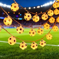 1PC Battery Powered Football Light Strings, Suitable for Sports Fans With Party Decorations