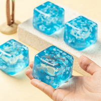 Hot Sale Snowflakes Ice Cube Maltose Squeeze Toy Soft Ice Cubes Stress Relief Squeeze Toy Hand Exercise Calming Tool
