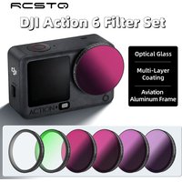 RCSTQ ND/PL Filter Set For DJI Osmo Action6 CPL UV ND8/16/32/64 PL Neutral Density Polarizing Action Camera Accessories