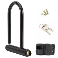 Bicycle U Lock Anti-theft Heavy Duty Bicycle Locks MTB Road Bike Wheel Lock With KeyMotorcycle Scooter Cycling Accessories