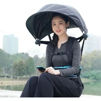 Travel Folding Umbrella UV Clear Backpack Umbrella Outdoor Hiking Mountain Backpacking Handheld-Free Beach Umbrellas Gift Ideas