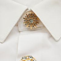 Embellished Button Cufflinks Set - Alloy, No Sewing Required, Perfect for Shirt Collars and Sleeves,Button Cufflinks for Shirts