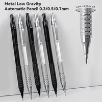 0.3 0.5 0.7 mm Mechanical Pencil Low Center of Gravity Metal Writing Art Drawing Painting Automatic Pencil Office School Supply