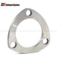 Auto parts muffler exhaust pipe welding flange three-hole flange stainless steel 454851545760637076mm