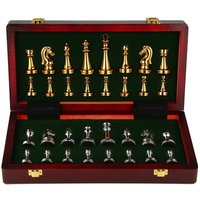 30cm Medieval Chess Set Chessboard 32 Chess Pieces Magnetic Board Game Chess Figure Sets Szachy Checker with Box