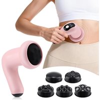 Body Massager, Portable Massage Stick With 5 Massage Heads, Wireless Charging, Handheld Whole Body Kneading, 6 Modes Massage Gun