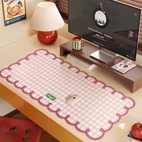 Kawaii Desk Pad 600x300mm Office Desk Mat Protector PU Waterproof Mouse Pad Keyboard Gaming Desktop Accessory Cute Mouse Pad