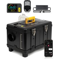 Sunster 8KW 12V&24V&110-240V Tragbarer Diesel-Luftheizer mit APP-Steuerung, Ultra-Leiser Standheizer für Wohnmobile, Autos, Campingbusse und Zelte