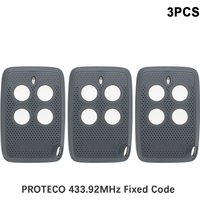 1-10pcs PROTECO ANGIE/ TX433/PTX433405/PTX433 AZUL/TX3/HIT Garage Door Remote Control 433.92MHz Fixed Code Duplicator Controller