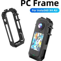 Protective Frame for Insta360 X4 Air with Dual Cold Shoe - Magnetic Quick-Release PC Shell for Selfie Stick Mount