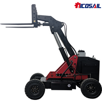 New Off-Road Tank Carrier Four-Wheel Drive Electric Forklift with Hydraulic System for Rough Terrains