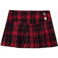 Summer Clothes Mini Skirts Woman Korean Fashion Short Skirts Women Low Rise Y2k Skirts Pleated Red Plaid Skirts Luxury Designer