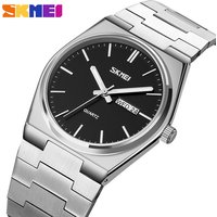 SKMEI 9288 Mann reloj hombre Casual Quarzuhr Männlich Voller Stahl Zeit Woche Sportuhr Herren Wasserdichte Business Armbanduhren