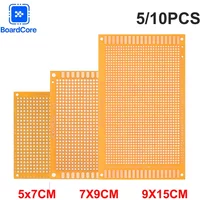 5/10pcs 5x7cm 7x9cm 9x15cm Universal PCB Board Yellow Single Sided PCB Printed Circuit Board for Arduino