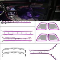 Full Kit Ambient Lamp For Audi A6 A7 C8 2019-2025 Door Speaker Cover Atmospheric Light Co-pilot Glowing Accesaries