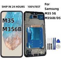 NEW TFT/OLED For Samsung M35 LCD Display Touch Screen Digitizer Assembly Replacement SM-M356B, SM-M356B/DS M35 5G LCD Screen