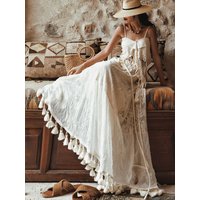 TIYIHAILEY Long Maxi Skirt for Women, Lace Tassels Skirts, High Quality, Spring, Summer, Two Way To Wear New Fashion, 2026