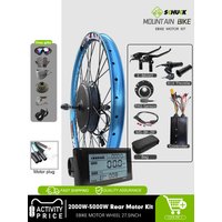 AliExpress schuck 60V 72V 2000W/3000W/5000W Electric Bike Conversion Kit MTX39 Rim Rear Brushless Hub Motor Wheel 27.5in For ebike conversion Kit