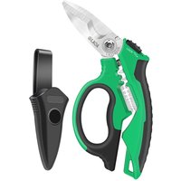 LAOA Electrician Scissors 8Inch Multifunctional Stainless Steel Cable Cutter Multi-Purpose Knife Wire Stripping Crimping Tools