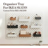 Organizer Tray Compatible With IKEA SKADIS Pegboard Custom Wall Storage Box Desk Accessory Holder Peg Board Container