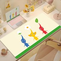 PIKMIN Mouse Pad Large XXL Gaming Mat, Extended Desk Pad, Custom Anime Mouse Pad, PC Rubber Mouse Mat, Non Slip Surface Pad HYBX