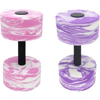 Pool Exercise Dumbbell Swimming Barbell Aerobics Workout Water Weight Workout EVA Foam Dumbbell for Female Male Kids Adults
