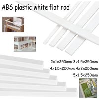 5-100pcsABS Plastic Profiles - Rods, Tubes, Rectangular & Flat Bars for DIY Models, Prototyping & Engineering Projects