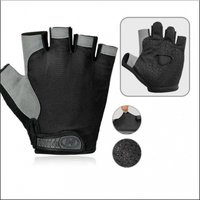 AliExpress NONE 1Pair Gym Gloves Fingerless Gloves Anti-Slip Shock-Absorbing Gloves Sports Gloves for Training Lifting Weight Cycling