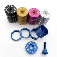 For BURGTECMountain bike multi-color handlebar cap and stem washer three-piece set,For bicycle parts and components