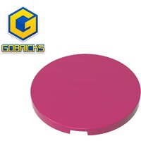 Gobricks GDS-21071 4x4 smooth round plate children's DIY Educational Building Blocks Technical