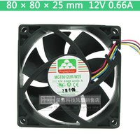 8025 80MM 80*80*25MM Comptuter CPU Cooling Fan Protechnic MGT8012UR-W25 Like Cooler Master FA08025M12LPA 12V 0.66A With 4pin