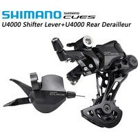 AliExpress Shimano SHIMANO CUES U4000 9Speed SL-U4000-9R RAPIDFIRE PLUS Shifter Clamp Band RD-U4000 U3020 SHADOW RD Rear Derailleur 9S 9V
