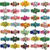 30/50pcs Summer Pet Dog BowTies Necktie Small Middle Large Dog Bowtie Collar Elastic Band Fruit Style Dog Grooming Pet Supplies