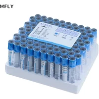 Disposable Sodium Citrate 1:9 Sterile Vacuum Blood Collection Tube 10ml/5ml/2ml Veterinary 100pcs plastic sampling Tube