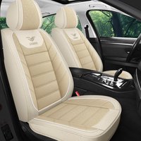 High Quality Linen Car Seat Covers Strong Sweat Absorption Breathable Soft Comfort Full Coverage Design All Season Use