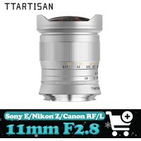 TTArtisan 11mm F2.8 Fisheye Lens Wide Angle Large Aperture Manual Focus Prime Camera Lens for Sony E Canon RF Nikon Z and L