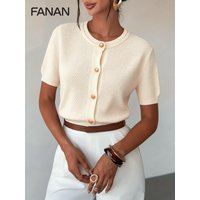 New Autumn, Spring, and Summer Niche Knit Cardigan for Women, Designed in a Lazy Style, Sweater Jacket, Beige Fitted Round-Neck Cardigan, Casual and Elegant Autumn/Winter Coat, Basic Versatile Style