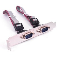 2 Ports RS232 Female to Male Extension cable Long Profile Bracket Serial DB9 9Pin Cable For Motherboard COM Port