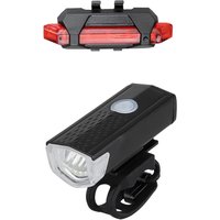 AliExpress cycle zone Bike Light Set Bicycle Headlight Taillight USB Rechargeable MTB Bike Front Rear Lamp Set Cycling Flashlight Bicycle Accessories