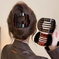 Korean Vintage Hair Clip Claw Clamp Elegant Simple Women Updo Hair Clips Headwear Girls Hair Accessories