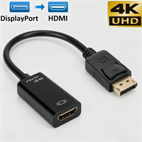 HD 4K DisplayPort to HDMI-compatible Adapter Cable Converter Male DP to Female HDMI-Compatible Video Audio For TV PC Projector