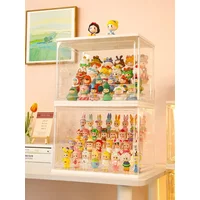 Large Capacity Mystery Box Showcase Collectible Figures Display Stand Case Dust-proof Jasmine Bubble Matt Doll Toy Organizer Box