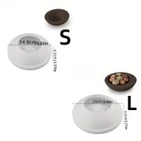 Resin casting molds, irregular round bowls, round trayssilicone moldscement molds,resin tray molds, home decor, flower pot molds