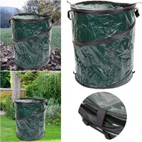 110L Garden Waste Bag Large Capacity Garden Storage Bag Foldable Waterproof Leaf Sack Trash Can Container Yard Leaf Container