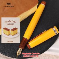 JINHAO 82 Fountain Pen Limited Edition Nagasaki Castella Color with Cake Pattern Pen Nib EF F Stationery School Office Supplies